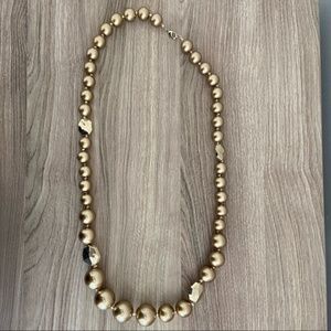 Gold Pearl Necklace